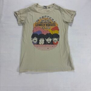 Junk Food Clothing Beige Graphic Tee Beatles